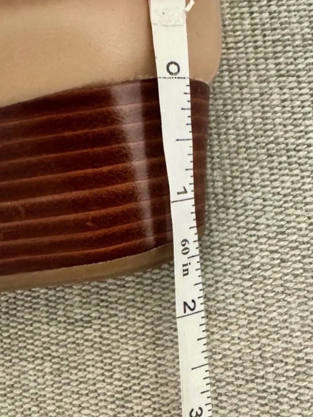 Cole Haan Nude Leather Tali Wedge - 6B